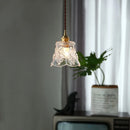 Helnys Brass LED Pendant Light with Clear Glass Shade