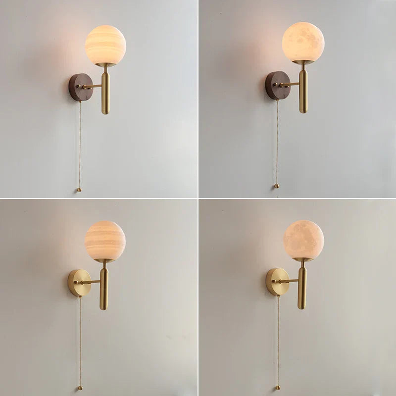 Helnys Moon Jupiter Copper Wall Lamp - Modern Nordic Home Decor