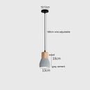 Nordic LED Pendant Lamp by Helnys - Modern Cement Hanging Light