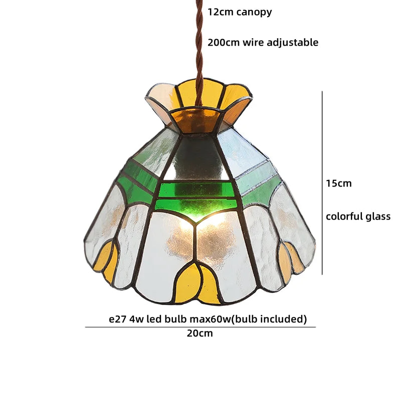 Helnys White Glass Pendant Light for Bedroom Living Dining Room