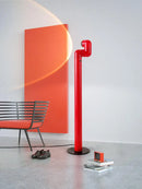 Helnys Red/White Tatu Floor and Water Pipe Table Lamp