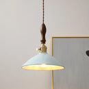 Helnys Nordic LED Pendant Light Walnut Wood Dining Room Restaurant Bar Hang Lamp