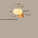 Helnys Nordic Walnut Wood LED Wall Lamp Luminaire