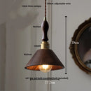 Nordic Walnut Wood LED Pendant Lamp by Helnys - Adjustable Hanging Light