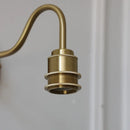 Helnys Vintage Style Blue Flower Glass Wall Sconce LED Lamp