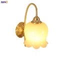 Helnys Nordic LED Wall Lights Copper Bedside Lamp Sconce