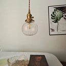 Helnys Clear Glass LED Pendant Light Fixtures for Study Kitchen Restaurant Stairs