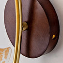 Helnys Bathroom LED Wall Light Glass Antique Brass Nordic Bedroom Lamp