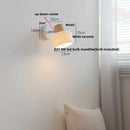 Helnys White Ceramic LED Wall Lights with Pull Chain Switch - Modern Nordic Design