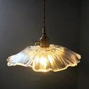Helnys Glass Brass LED Pendant Light for Home Decor Dining Room Study
