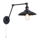 Helnys Loft LED Wall Lights with Pull Chain Switch for Bathroom Mirror, Living Room, Bedside