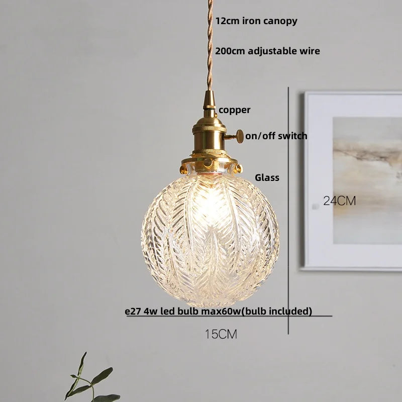 Nordic White Pink Glass Pendant Light by Helnys - Modern Adjustable Kitchen Fixture