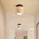 Helnys Wood Canopy LED Ceiling Light - Yellow Stone Home Indoor Decor Fixtures