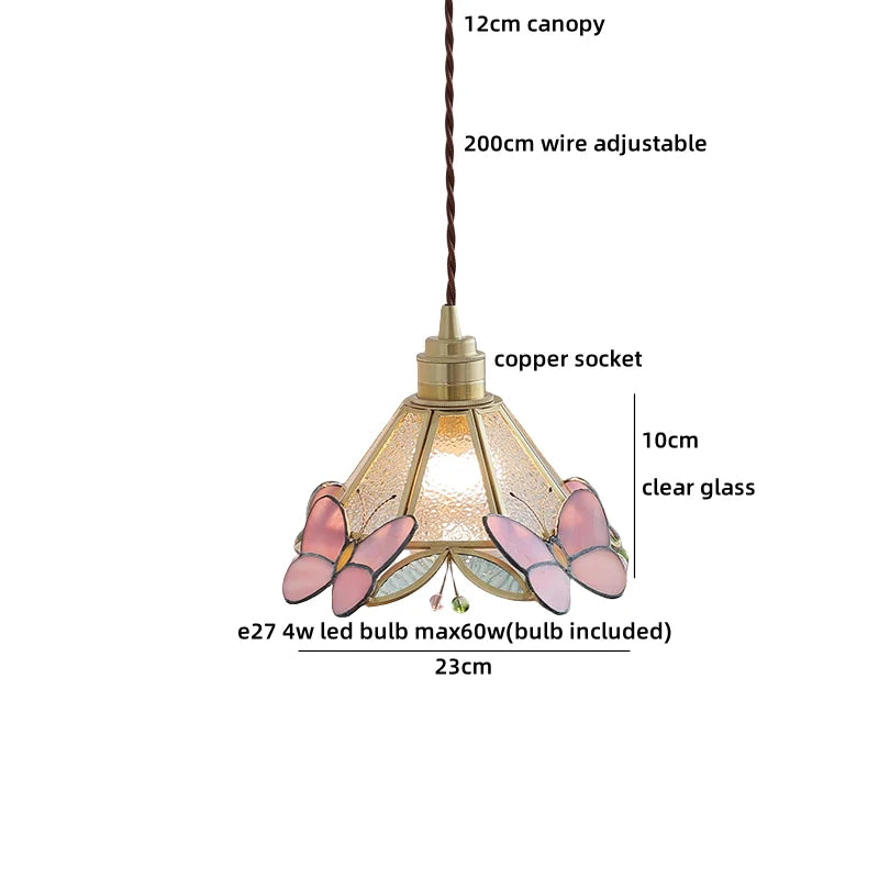 Helnys Clear Glass LED Pendant Lights Modern Hanging Lamp for Home Decor