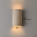 Helnys Wabi Sabi LED Wall Sconce Yellow Travertine Stone Bedside Lamp