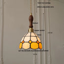 Helnys Tiffany Style Glass LED Pendant Lamp for Colorful Dining Room Lighting