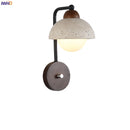 Helnys Dimmer Switch LED Wall Sconce Yellow Travertine Light Fixtures