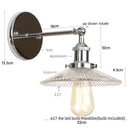 Helnys Industrial Loft LED Wall Lights Plug In Iron Bedside Lamp for Bedroom