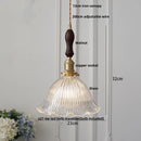Helnys Adjustable LED Pendant Lights Ash Wood White Ceramic Nordic Hanging Lamp