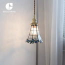 Helnys Modern Nordic Glass Copper LED Pendant Lights for Dining Room & Bedroom