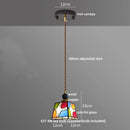 Helnys Tiffany Glass LED Pendant Lamp for Kitchen Dining Room Nordic Modern Home Lighting