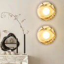 Helnys Round Stone LED Wall Lamp Sconce Shower White Ball G9 Bulb