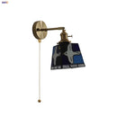 Helnys Peace Pigeon Tiffany Style Colorful Glass LED Wall Light