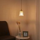 Helnys Glass LED Pendant Lamp with Adjustable Knob Switch