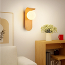 Helnys Glass Ball LED Wall Lamps - Bedroom Staircase Bathroom Mirror Light