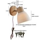 Helnys White Pumpkin LED Wall Sconce Light for Children's Bedroom & Decoration