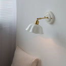 Helnys Ceramic LED Wall Light with Copper Arm for Modern Home Décor