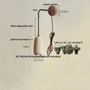 Helnys LED Wall Lamp Yellow Travertine Stone Nordic Modern Stair Light