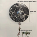 Helnys Round Stone LED Wall Lamp Sconce Shower White Ball G9 Bulb