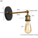 Helnys Gold Industrial LED Wall Lamps for Stair Light Fixtures