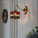 Helnys Cube LED Wall Sconce Copper Glass E27 Vanity Light