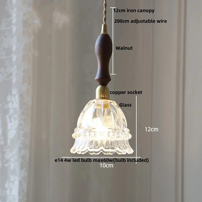 Nordic White Pink Glass Pendant Light by Helnys - Modern Adjustable Kitchen Fixture