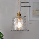 Helnys Copper Glass LED Pendant Light Nordic Modern Kitchen Dining Room Lamp