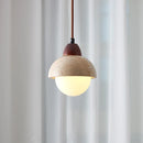 Helnys White Glass Ball LED Pendant Light - Modern Nordic Hanging Lamp