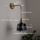 Helnys Peace Pigeon Tiffany Style Colorful Glass LED Wall Light