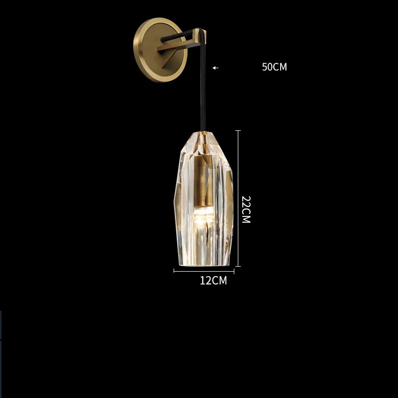 Helnys Water Droplet Crystal LED Wall Light - Nordic Wandlamp