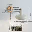 Helnys Nordic LED Wall Lamp Sconce Iron Pull Chain Switch Rotatable Light Fixture