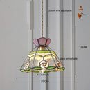 Helnys Flower Glass Copper Hanging Lamp: Nordic Modern LED Pendant Light