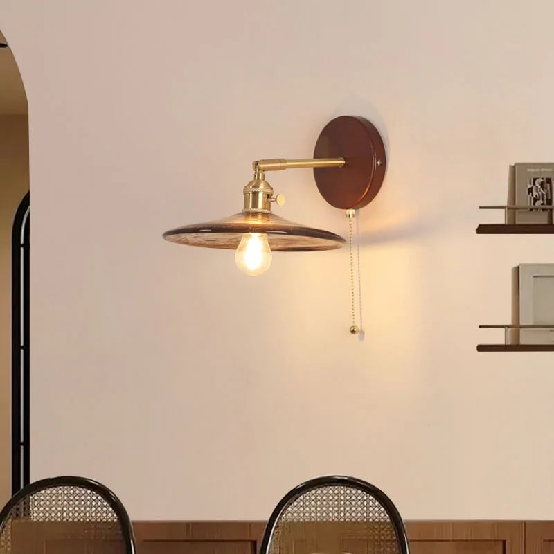 Helnys Modern LED Wall Sconce Glass Stair Light