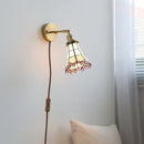 Helnys Nordic LED Wall Light White Pink Glass Flower Kitchen Stair Bathroom Lamp