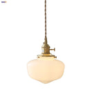 Helnys Glass LED Pendant Light Fixture with Knob Switch - Modern Nordic Design