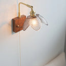 Helnys Nordic LED Flower Design Wall Light Glass Brass Living Room Bedside Lamp