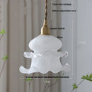 Helnys Nordic Glass Pendant Light - Modern LED Flower Design