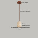 Helnys Yellow Travertine LED Pendant Lamp, Modern Nordic Hanging Lights.