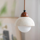 Helnys White Glass Ball LED Pendant Lights Modern Hanging Lights