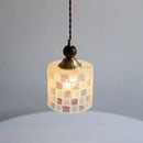 Helnys Walnut Wood LED Glass Pendant Light Fixture - Modern Nordic Hanging Lamp